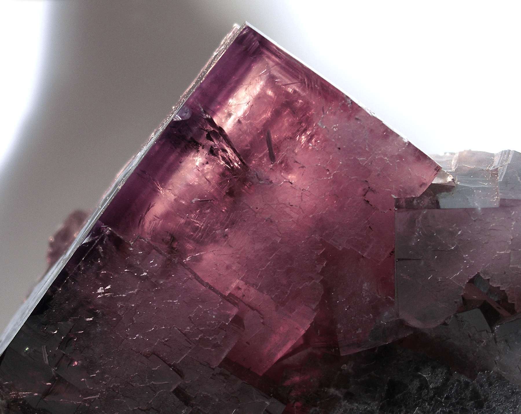 fluorite, backlit - gemstone luminescence