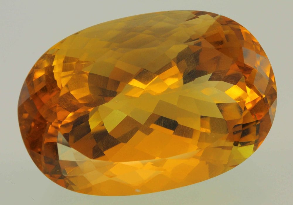 oval-cut citrine - Zambia