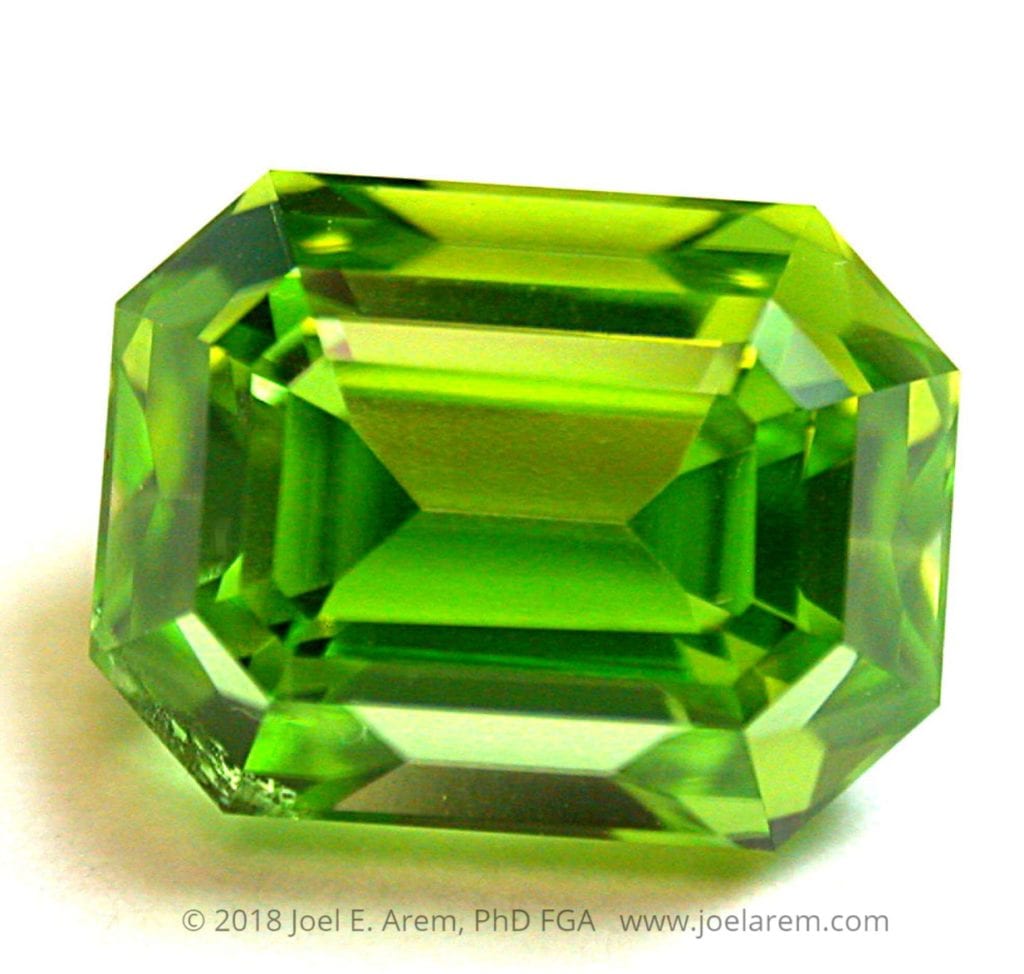 emerald-cut peridot - Norway