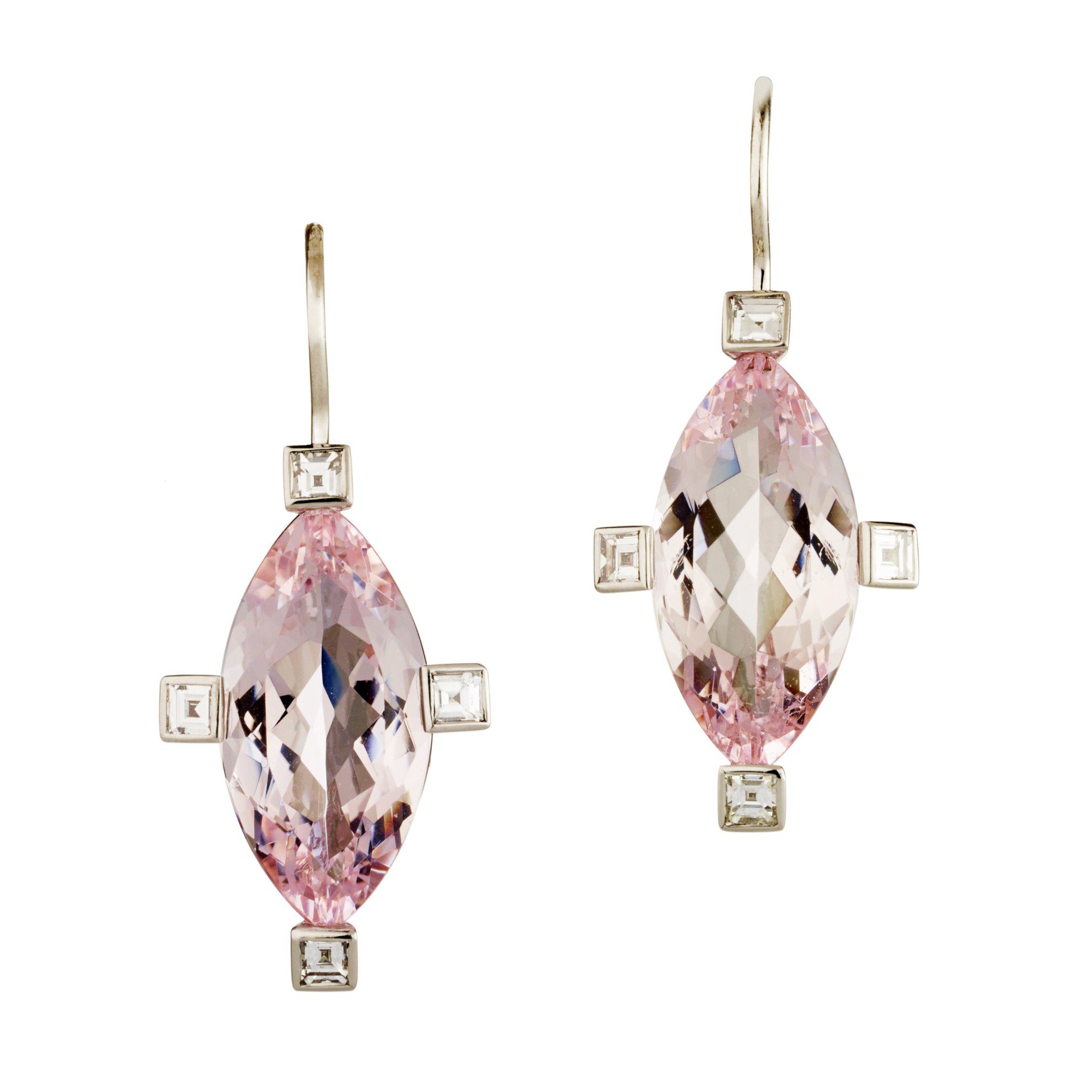 morganite buying guide - earrings