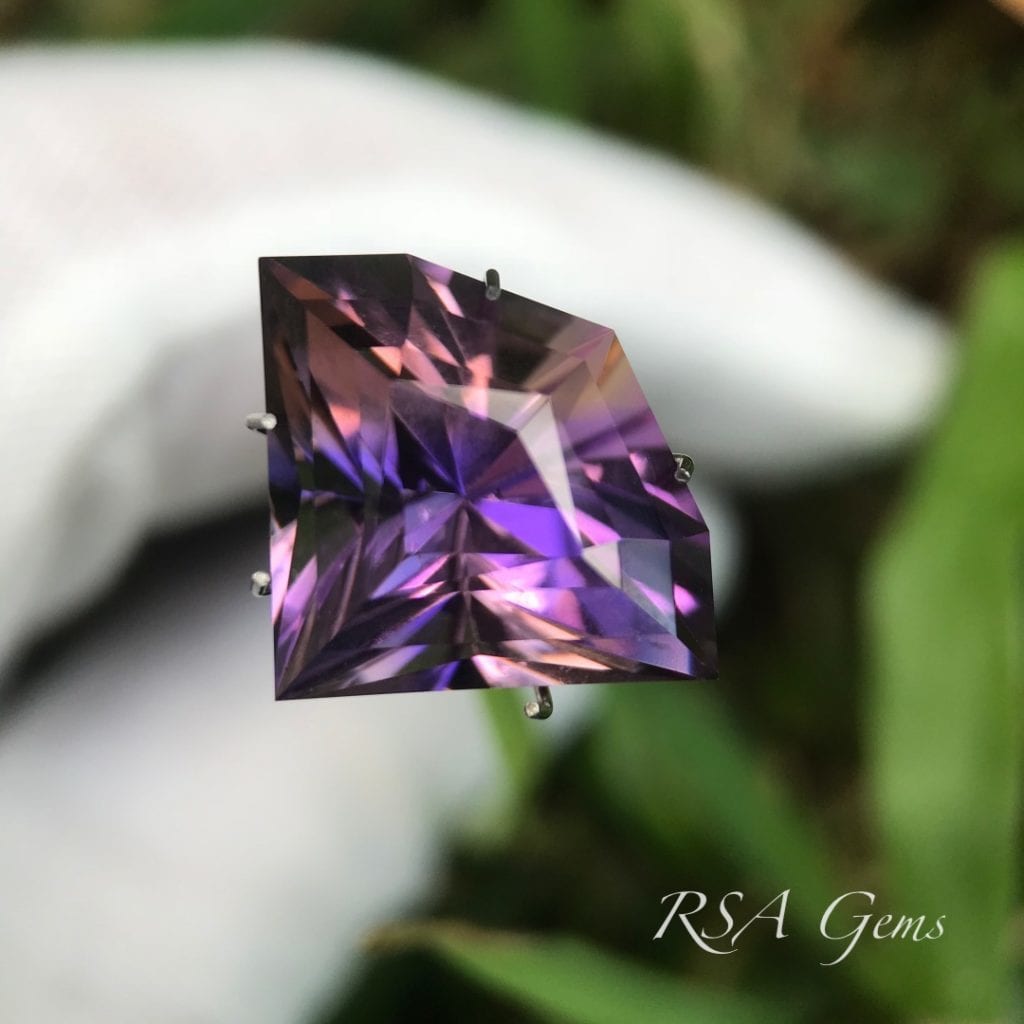 custom-cut ametrine