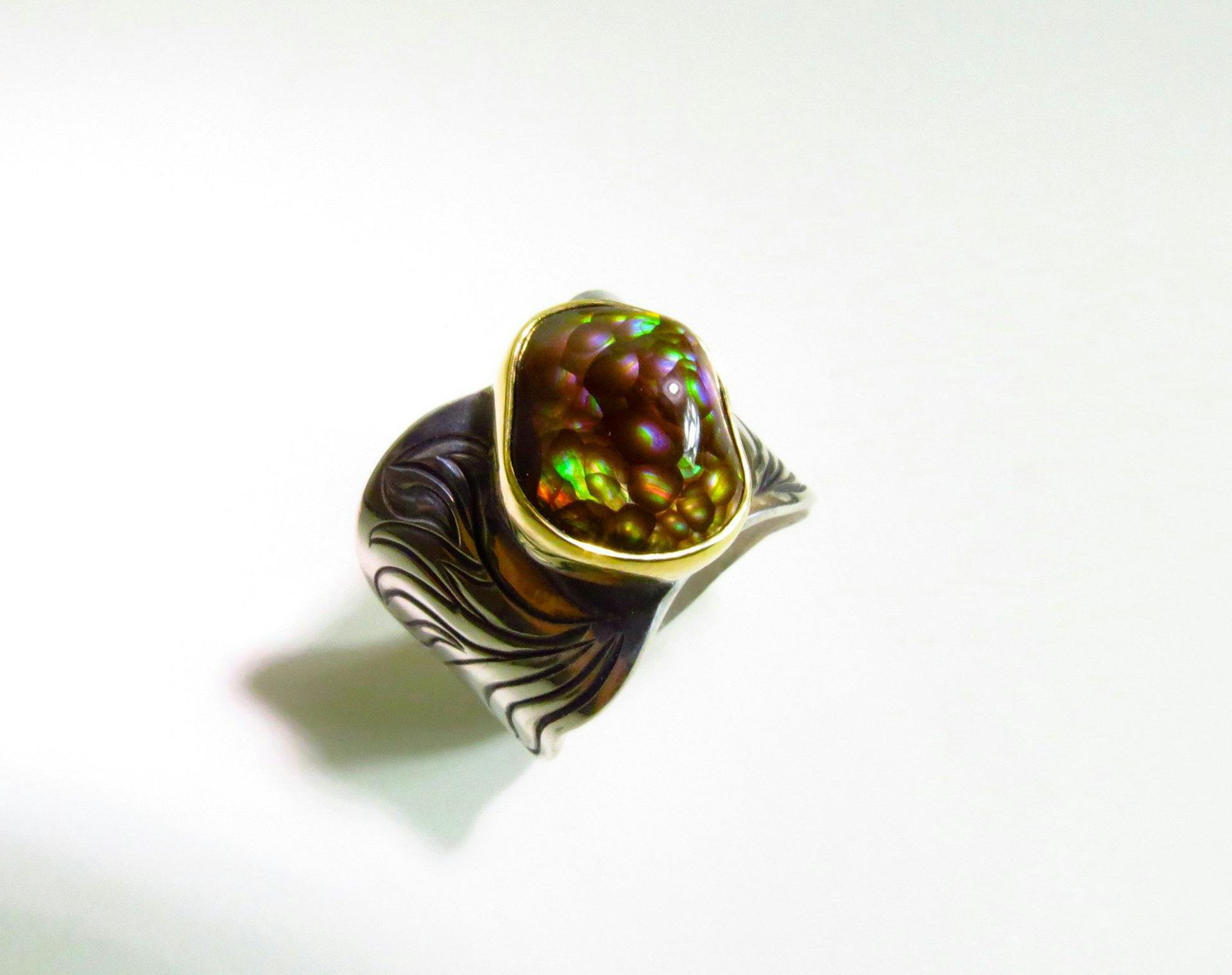 agate buying - fire agate ring
