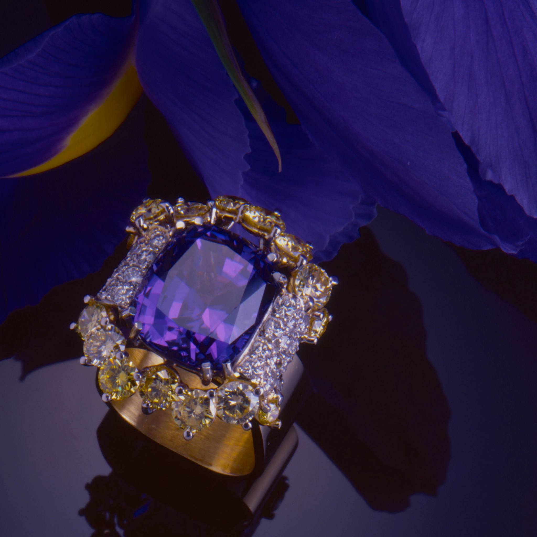 tanzanite buying - violet ring