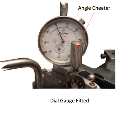 dial gauge and angle cheater - faceting machines and equipment