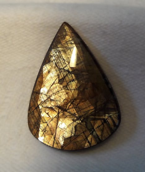Denver gem & mineral showcase - goldsheen sapphire