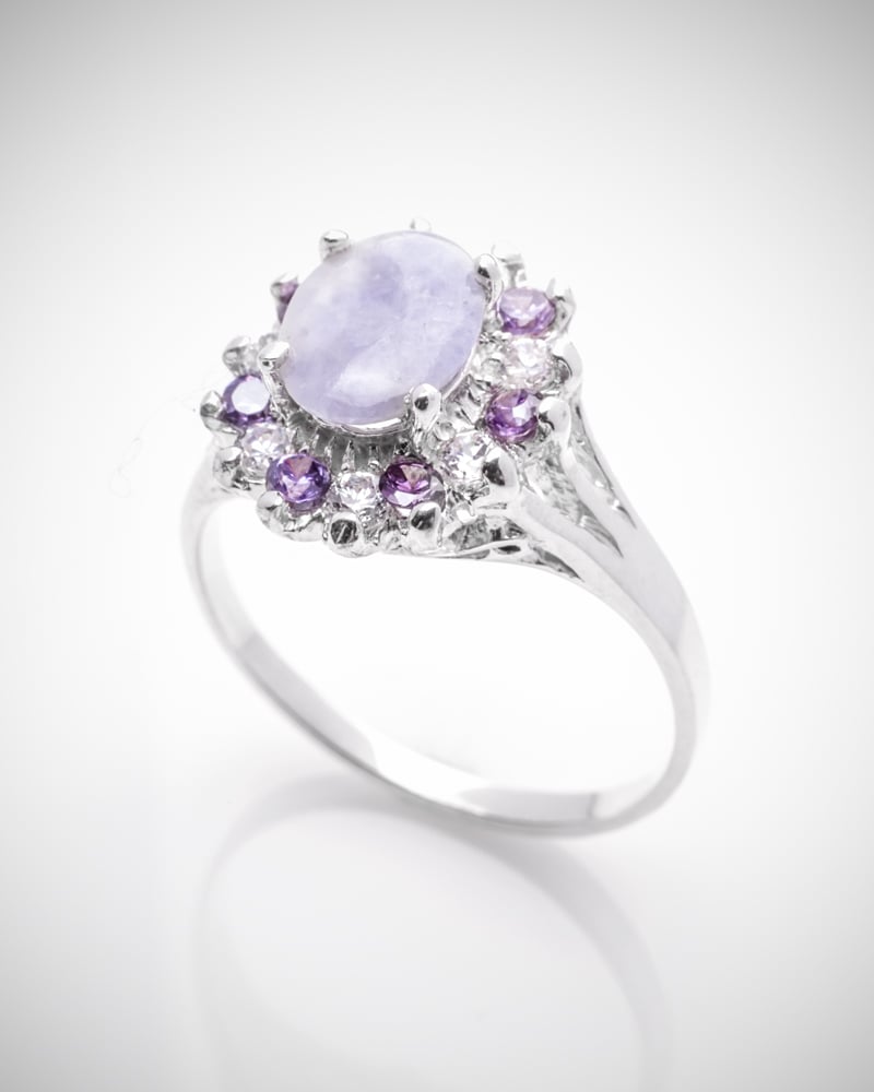 jade buying - lavender jade blossom ring