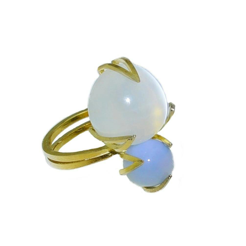 moonstone buying - moonstone and blue opal ring