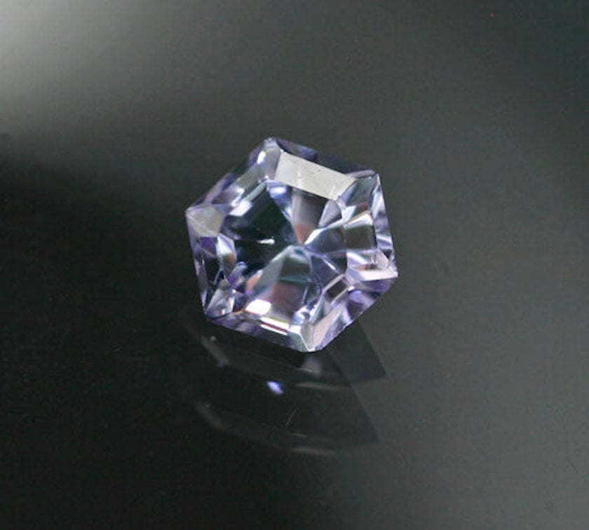 hexagon-cut gem