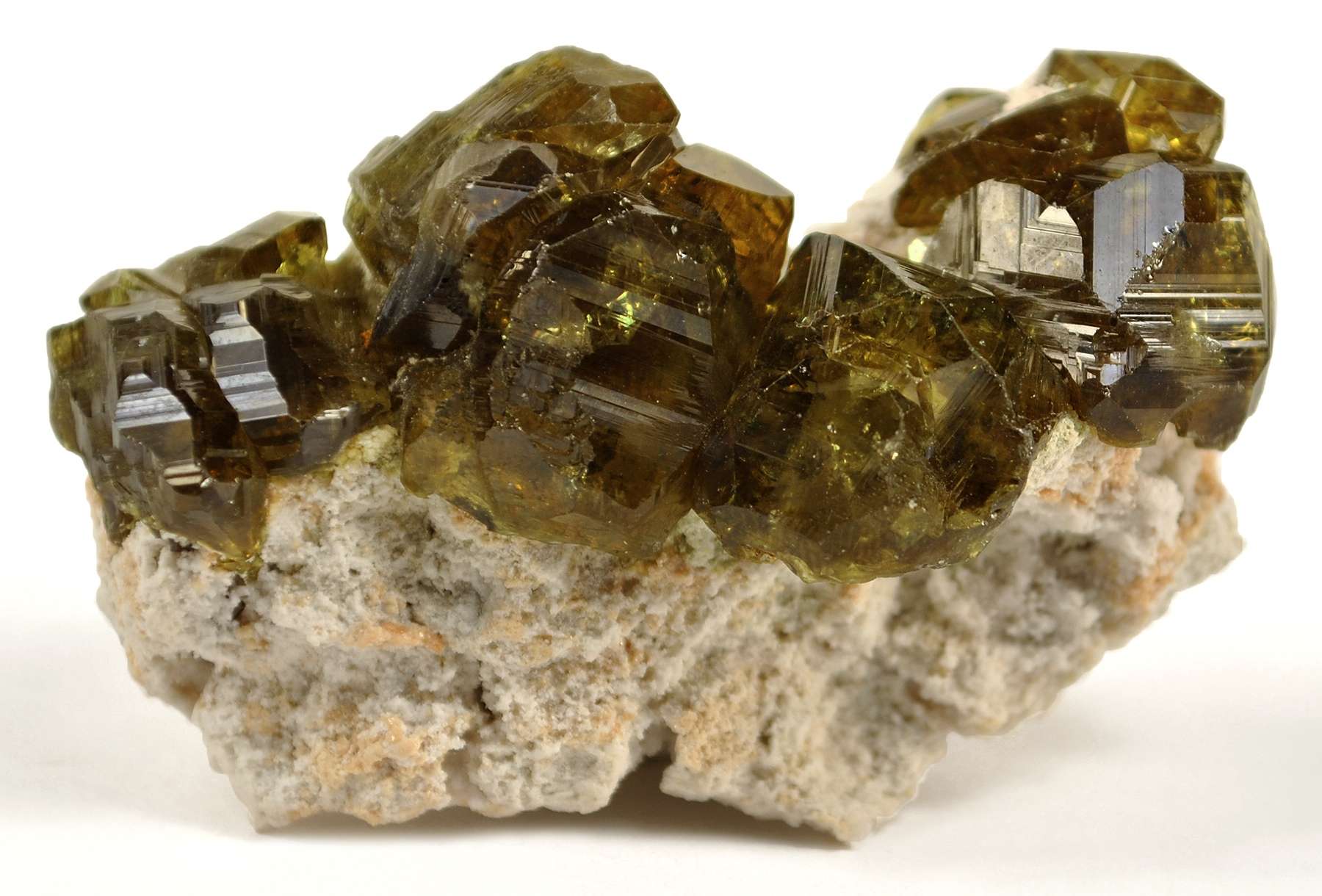 demantoid garnet buying - olive green mineral specimen