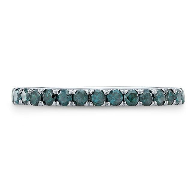 fancy colored blue diamond buying - treated blue diamond band