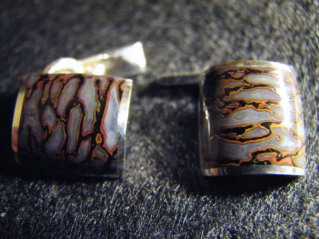 gems in cufflinks - gem bone