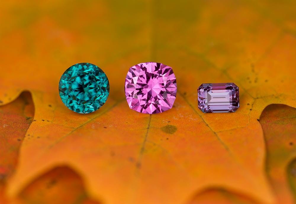 how to start a gem collection - grandiderite, pink sapphire, and alexandrite