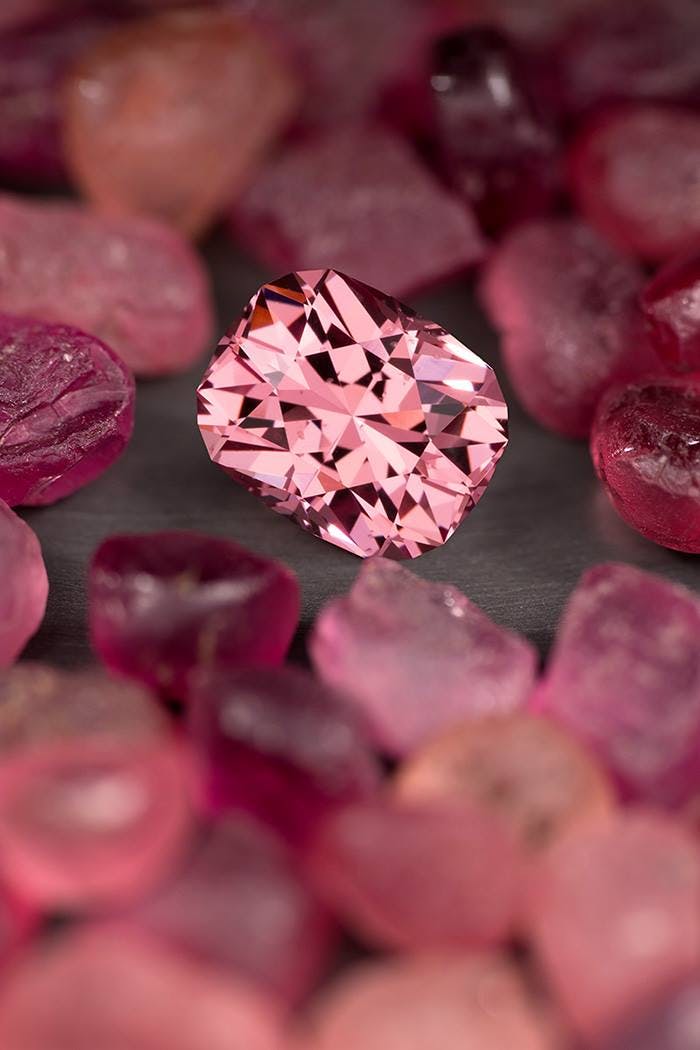 how to start a gem collection - mahenge garnets rough and cut