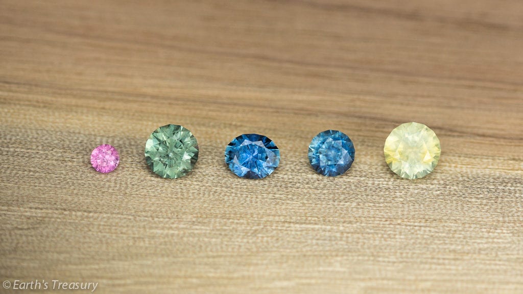 montana sapphires and yogo sapphires - treated and untreated