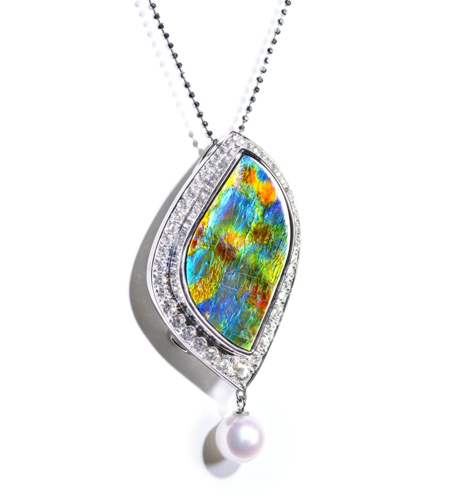 ten gemstones rarer than a diamond - Garden of Giverny Pendant 3