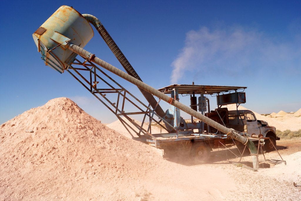 Coober Pedy - blower truck