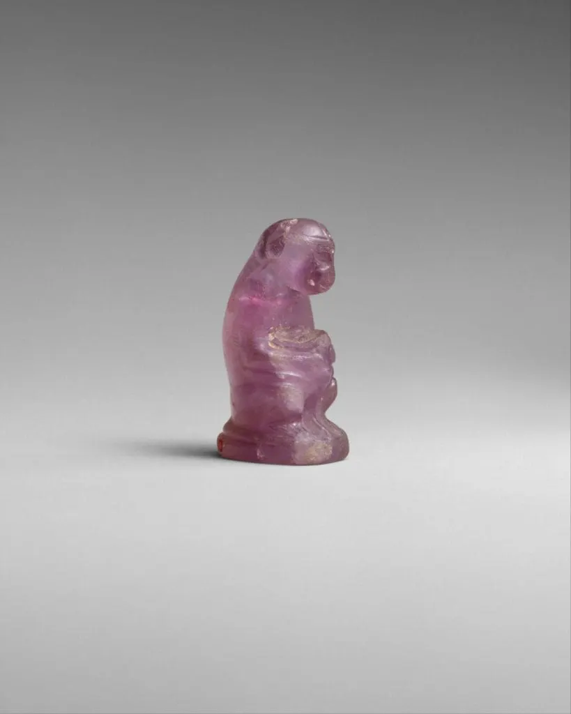amethyst monkey figurine, Egypt