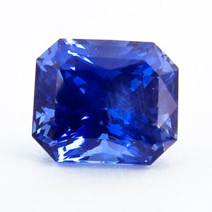 fancy gem cuts - loose radiant-cut sapphire