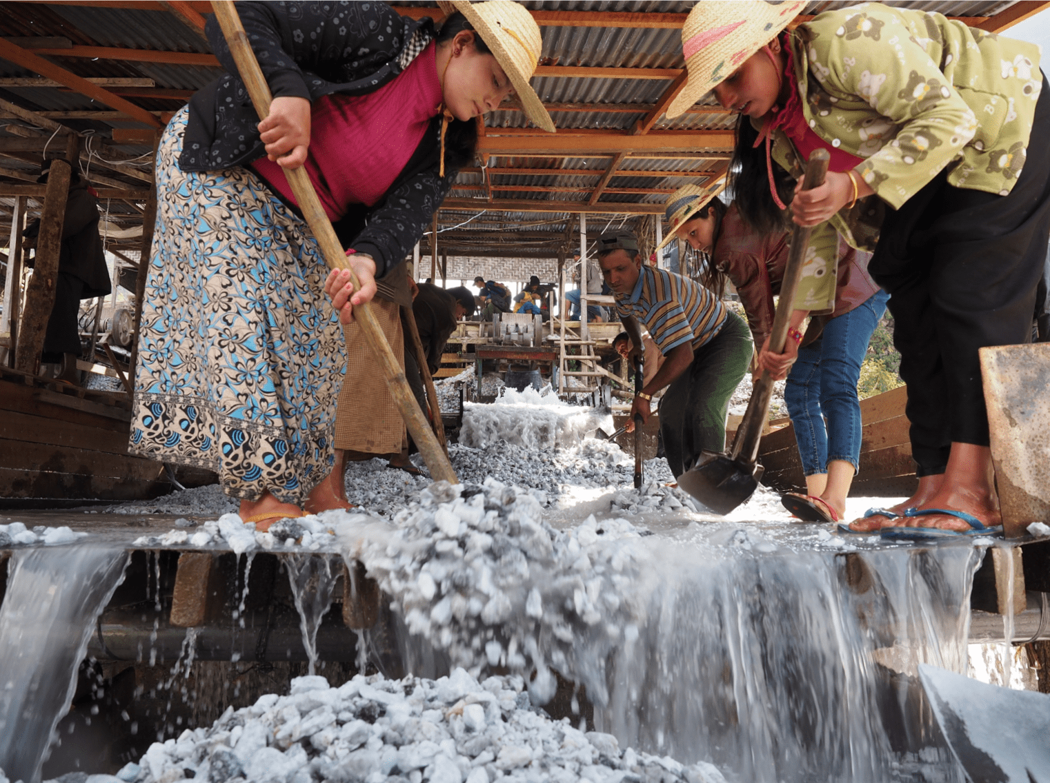 ruby mine workers - Mogok, Myanmar