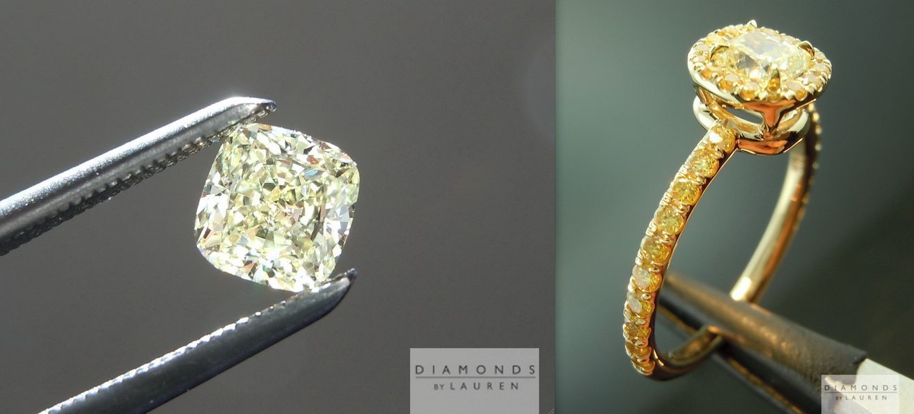 diamond color - W-X color range stone and ring