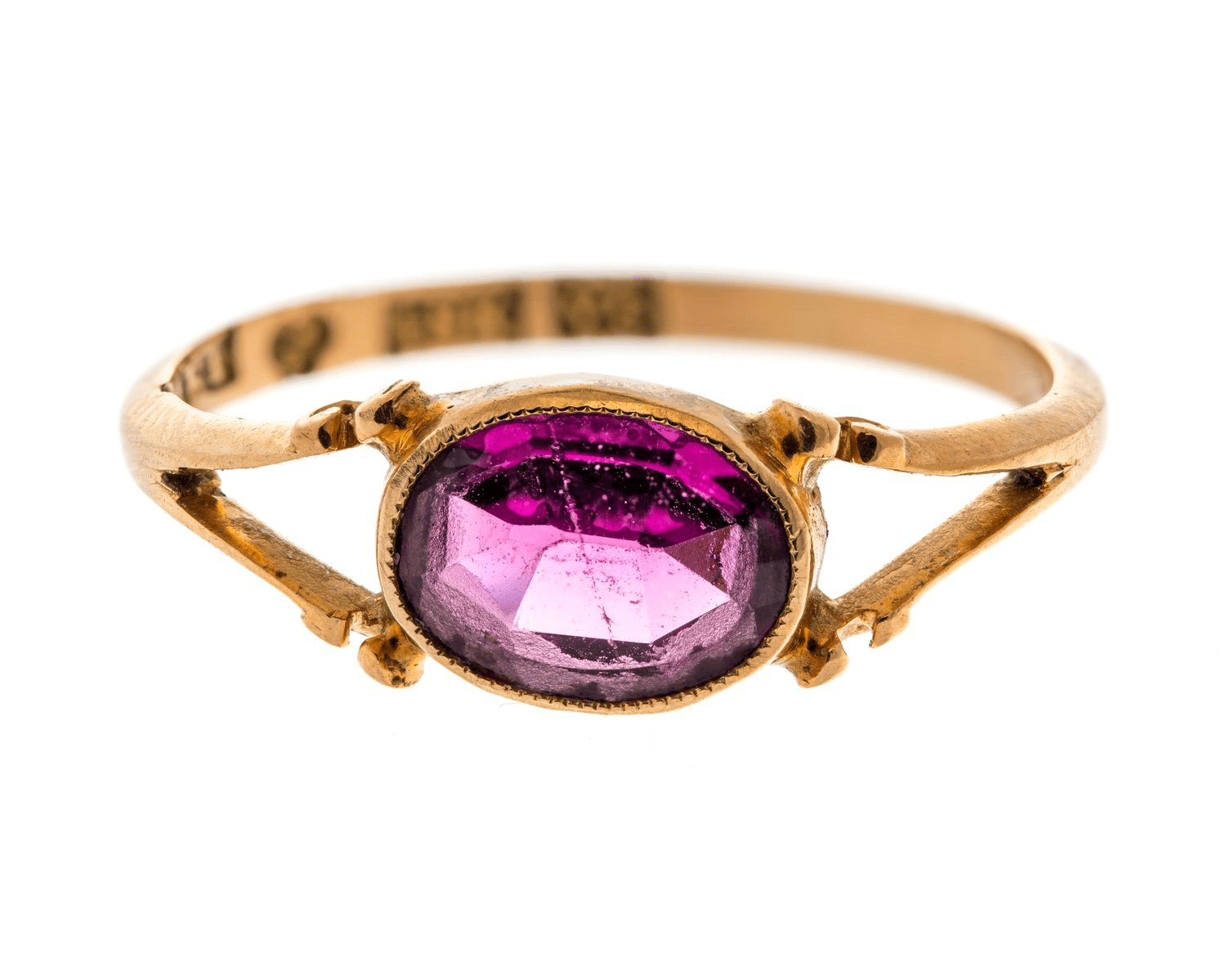 pink garnet ring - garnet engagement ring stones