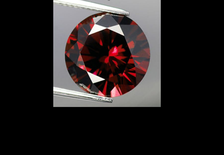 faceted pyrope - garnet engagement ring stones