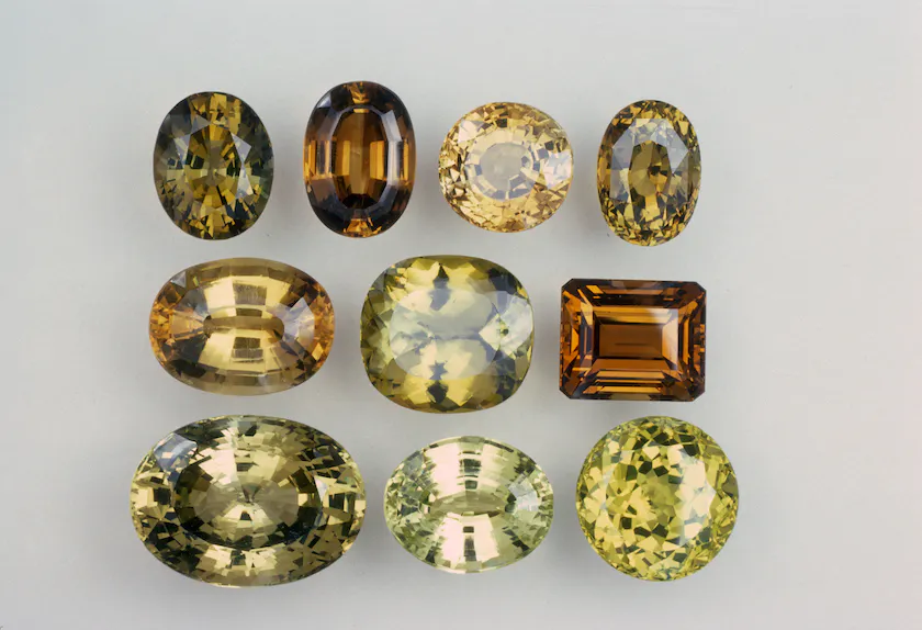chrysoberyls - faceted