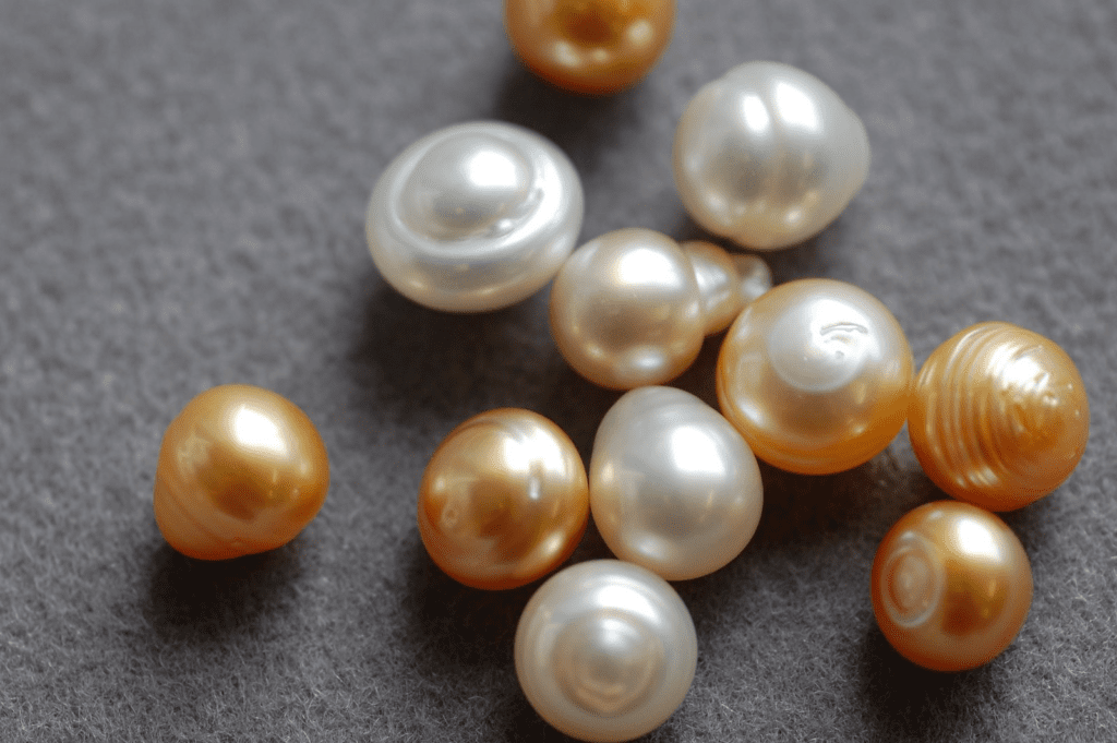 South Sea pearls - pearl engagement ring stones
