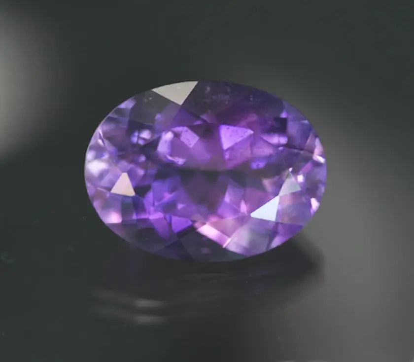 oval Portuguese-cut amethyst - Georgia