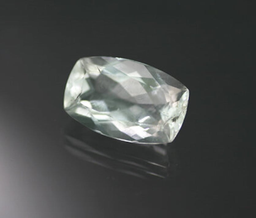 cushion-cut hyalite - normal light