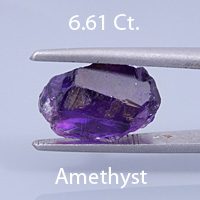 Rough version of Radiant Emerald Cut Amethyst