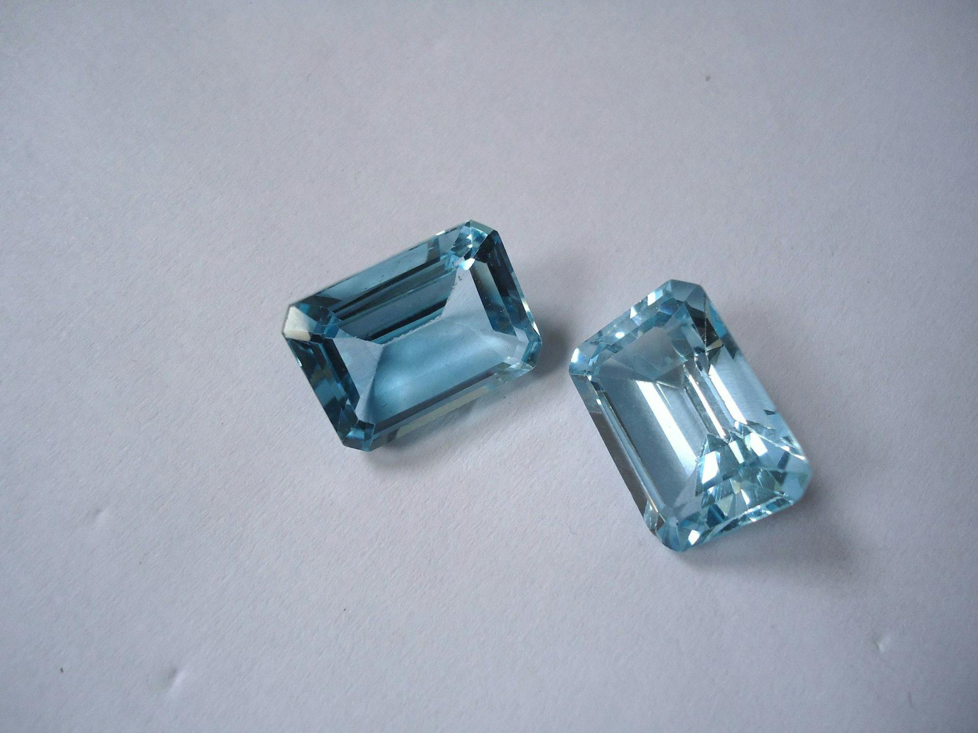 Sky Blue topazes - topaz engagement ring stones