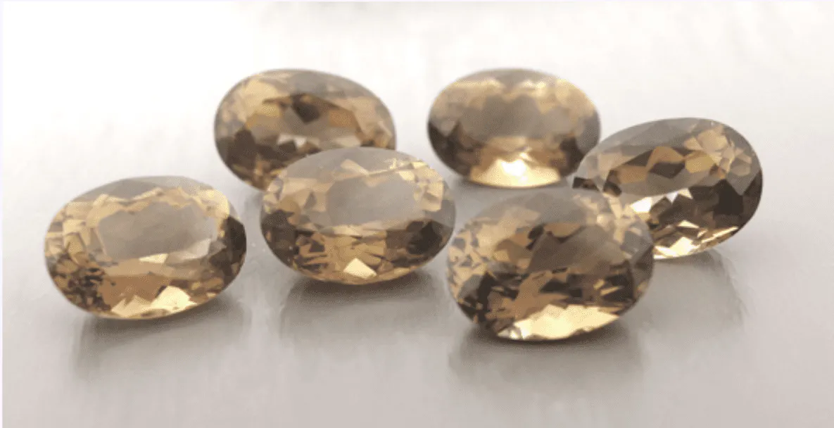 beige topazes - topaz engagement ring stones
