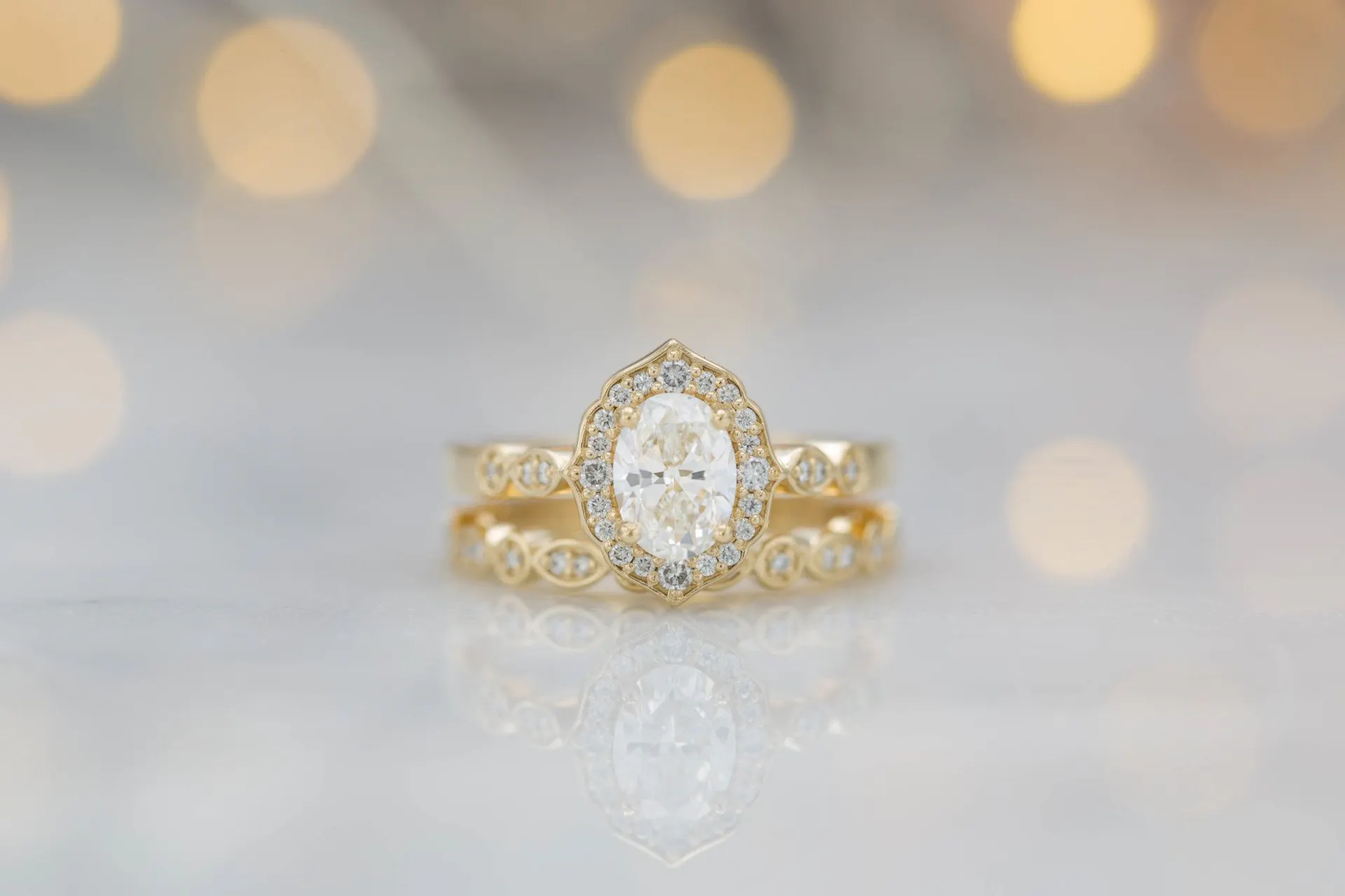 diamond engagement ring and wedding band - history of diamonds