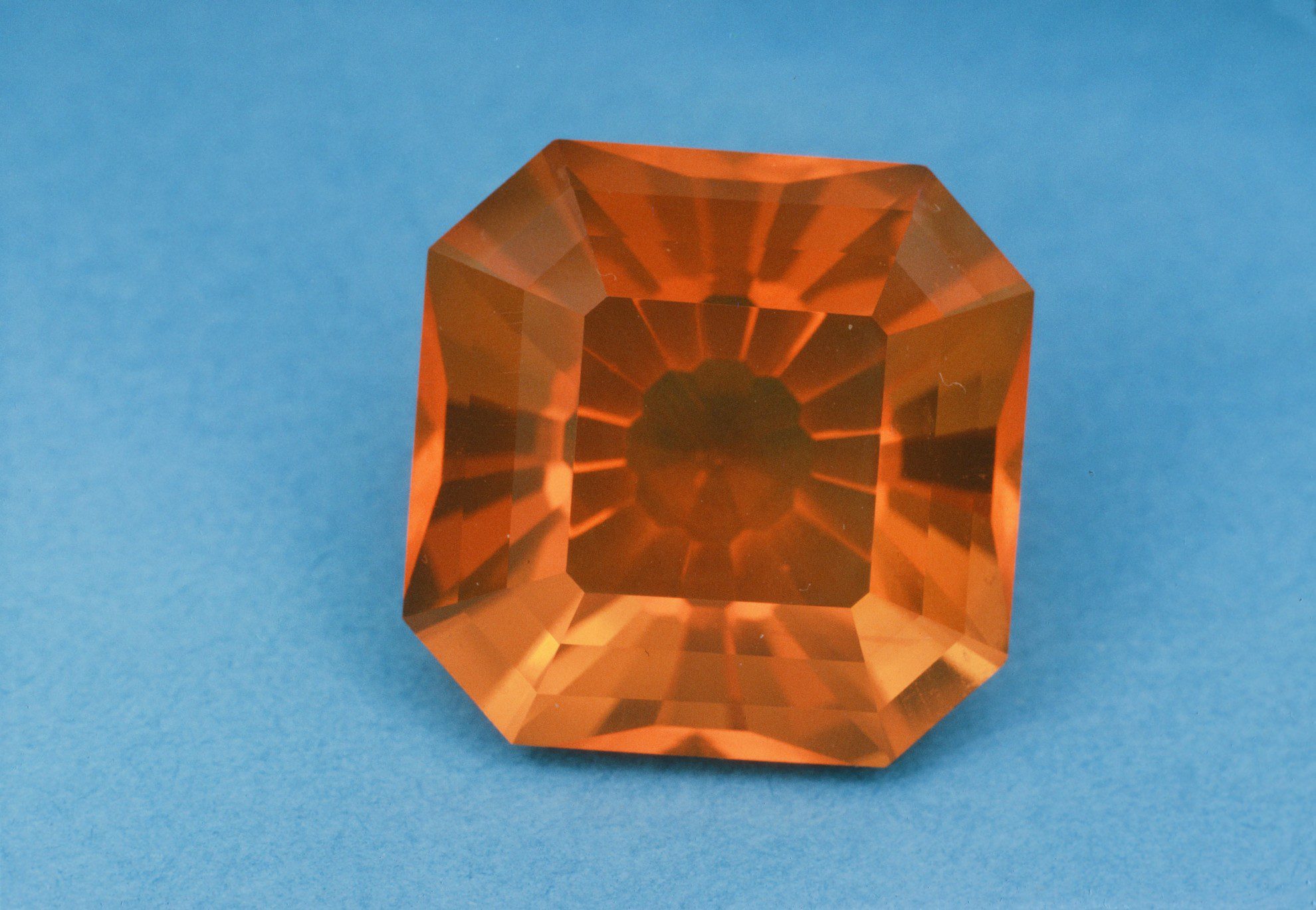 faceted fire opal - opal engagement ring stone