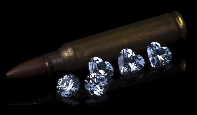 bullet and diamond stones