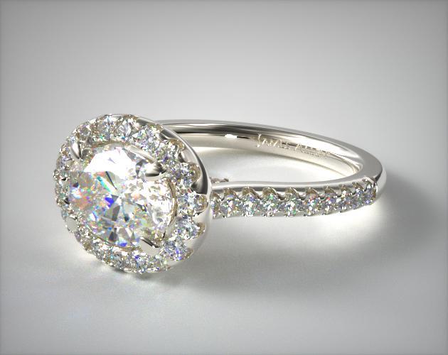 oval-cut cut diamond guide - east-west ring