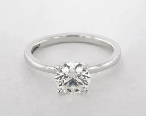 diamond shape - round-cut solitaire engagement ring