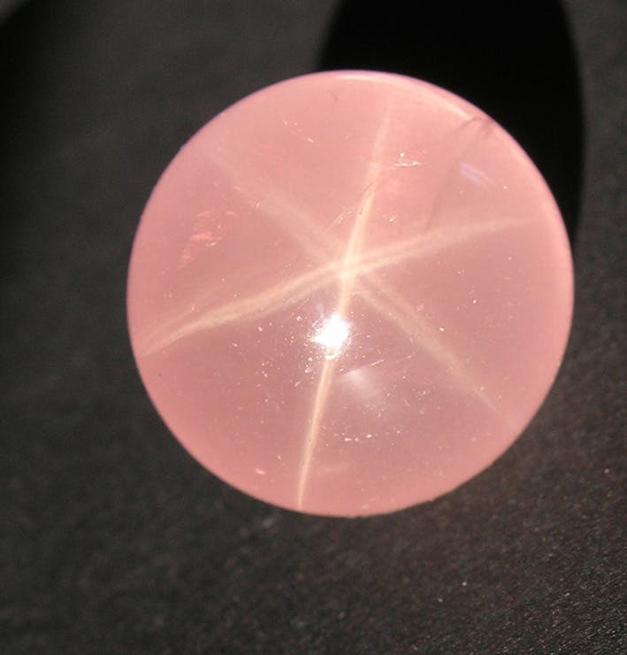rose quartz star stone - affordable engagement ring stones