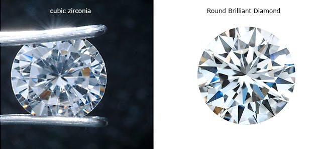 how to spot a fake diamond - cubic zirconia vs diamond
