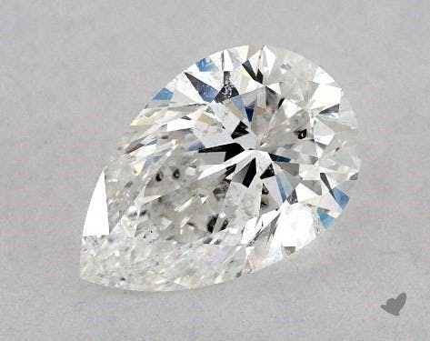 pear-shaped diamond guide - not eye clean