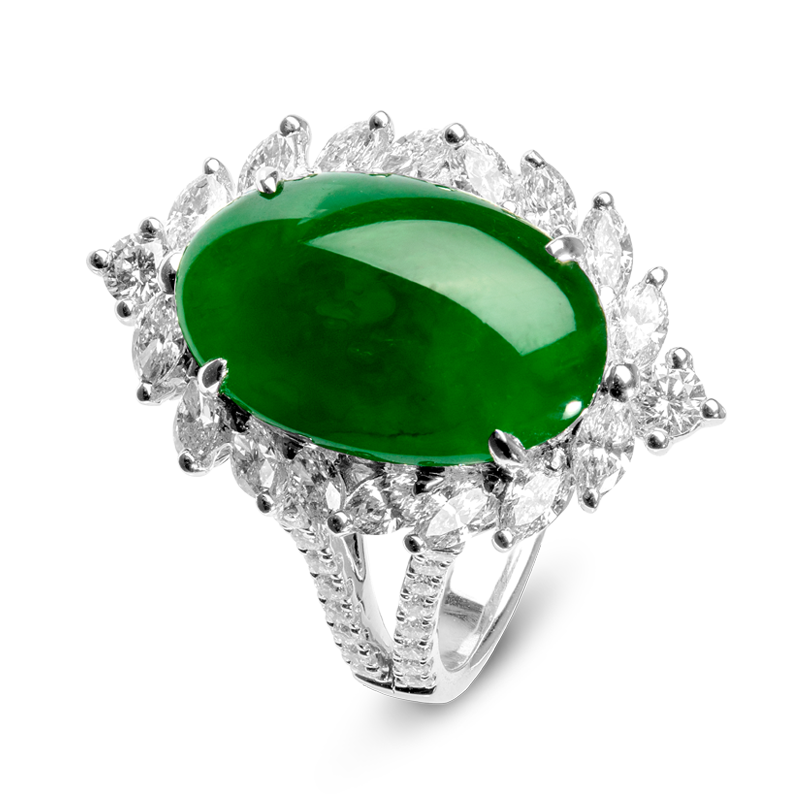 jadeite ring - expensive engagement ring stones