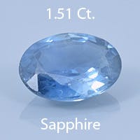 Rough version of Fancy Angular Oval Cut Sapphire