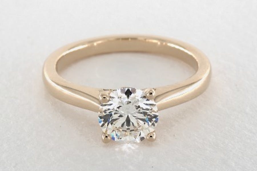 tapered band - engagement ring setting