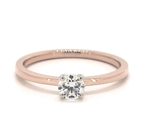 0.34 ct rose gold solitaire - what carat diamond should I choose