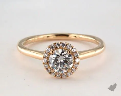 0.50ct yellow gold halo engagement ring - what carat diamond should I choose