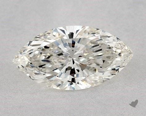 si2 eye-clean - marquise-cut diamonds