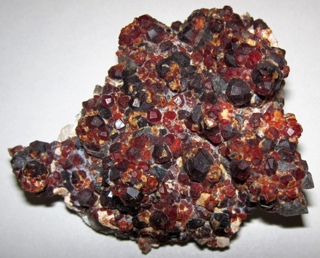 garnets in matrix, China