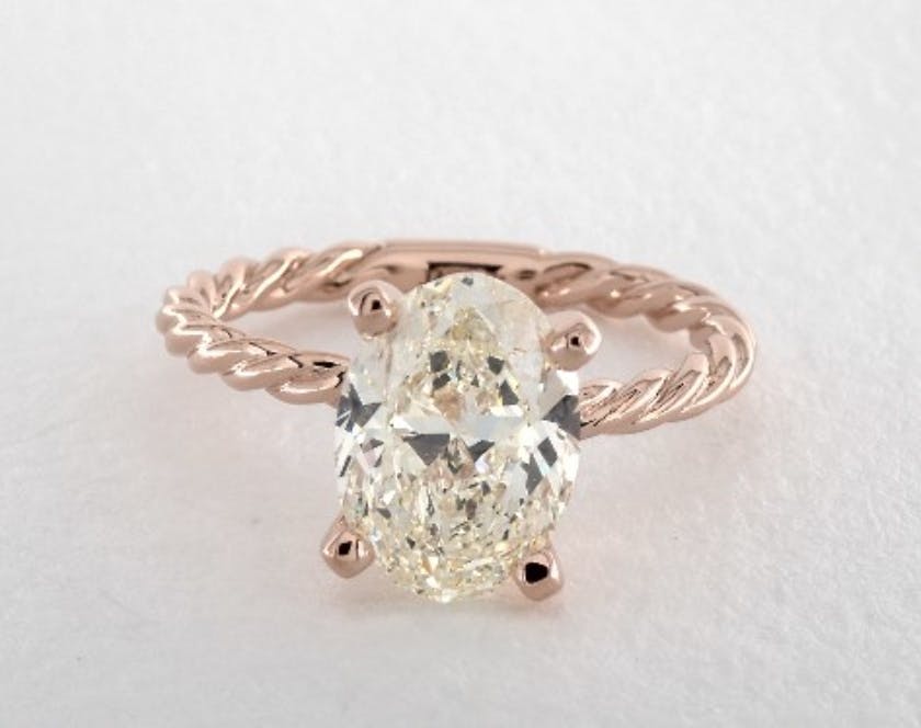 k-color oval - three-carat diamond guide