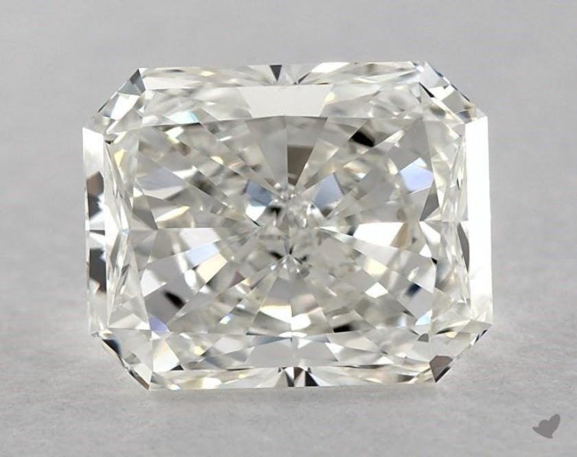 Moderately elongated - radiant-cut diamonds